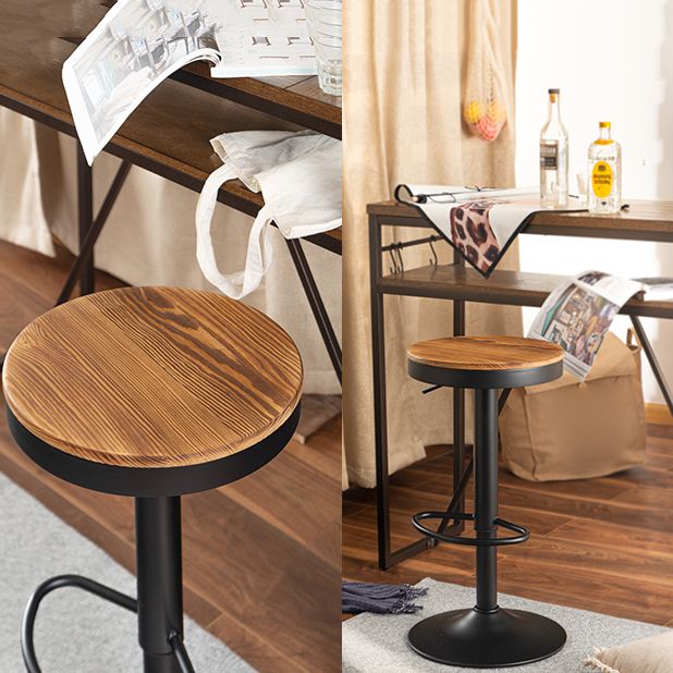 Modern Adjustable Counter Stools Armless Wood Indoor Bar Stool with Footrest Clearhalo 'Bar Furniture' 'Bar Stools' 'bar_stools' 'furn' 'furn_bar_stools' 'furniture_bar_stools' 'Kitchen & Dining Furniture' 'kitchen&dining_furn' 'kitchen' 'kitchen_furn' Furniture' 1200x1200_9a6b7623-d6bc-4b9e-81fb-c51912f7d837