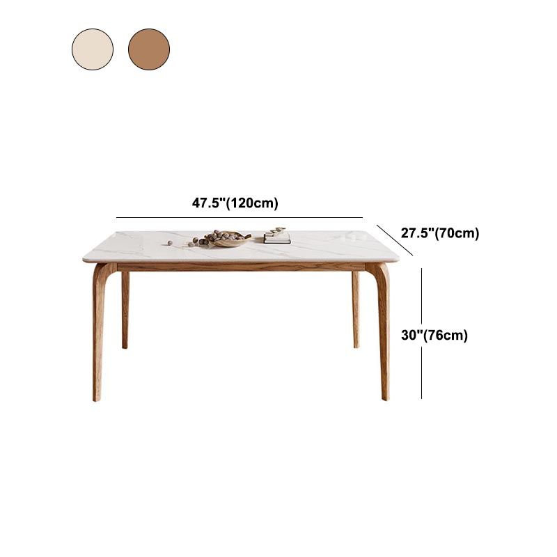 Rectangle Dining Table Solid Wood Base Dining Table for Kitchen Clearhalo 'Dining Tables & Seating' 'Dining Tables' 'dining_table' 'furn' 'furn_dining_table' 'Furniture' 'Kitchen & Dining Furniture' 1200x1200_9a6bf479-f760-4594-b3a5-e727ea1dab0f