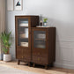 19.68" Wide 2 - Drawer Accent Cabinet 1 - Door Solid Wood Cabinet