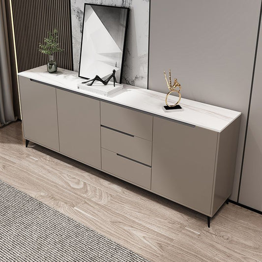Scheda laterale in stile glam Sinterita Sinterita Sideboard con porta e cassetto per uso domestico