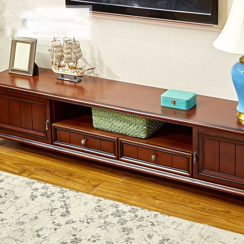 Porta TV in legno Porta TV tradizionale Console con cassetti