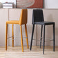Modern Bar Stool Leathe Backrest Counter Stool for Living Room