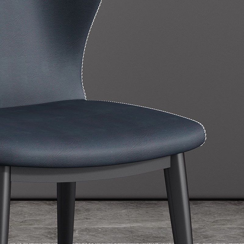 Modern Restaurant Wingback Side Chair Leather Matte Finish Dining Chair Clearhalo ' kitchen&dining_furn' 'Dining Chairs' 'Dining Tables & Seating' 'dining_chair' 'furn' 'furn_dining_chair' 'Furniture' 'furniture_dining_chair' 'Kitchen & Dining Furniture' 'kitchen' 1200x1200_9a6f8c70-7b74-4b99-8f70-7d699977ee81