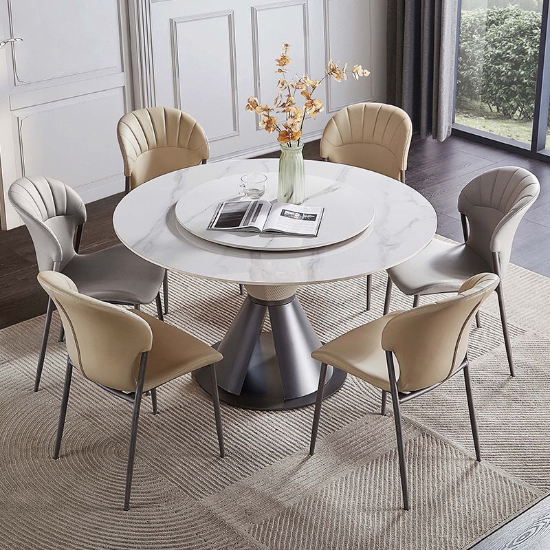 Khaki and Gray Dining Chairs Modern Armless Dining Side Chair Clearhalo 'Dining Chairs' 'Dining Tables & Seating' 'dining_chair' 'furn' 'furn_dining_chair' 'Furniture' 'Kitchen & Dining Furniture' 1200x1200_9a6fab90-8f1b-4a10-99f1-efa921abcca2