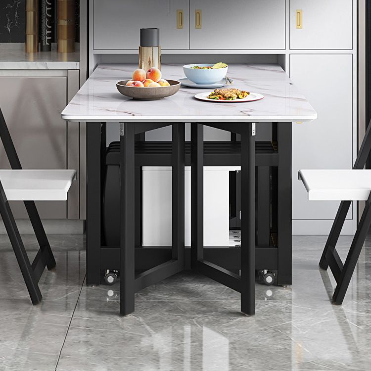 Rectangle Mid-Century Modern Dining Table Drop-Leaf Table with 4 Solid Wood Legs Clearhalo ' dining_table' 'Dining Tables & Seating' 'Dining Tables' 'furn' 'furn_dining_table' 'Furniture' 'furniture_dining_table' 'Kitchen & Dining Furniture' 'kitchen&dining_furn' 'kitchen' 'kitchen_dining_table' 1200x1200_9a700916-09a4-41d5-a5ec-83a5380a3718