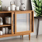 Sideboard in legno a buffet a buffet in stile moderno con armadi e cassetti