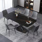 Industrial Kitchen Standard Dining Table Sintered Stone Dining Table with Pedestal Base Clearhalo ' dining_table' 'Dining Tables & Seating' 'Dining Tables' 'furn' 'furn_dining_table' 'Furniture' 'furniture_dining_table' 'Kitchen & Dining Furniture' 'kitchen&dining_furn' 'kitchen' 'kitchen_dining_table' 1200x1200_9a738395-a68f-45e8-a202-d9a4451c30fe