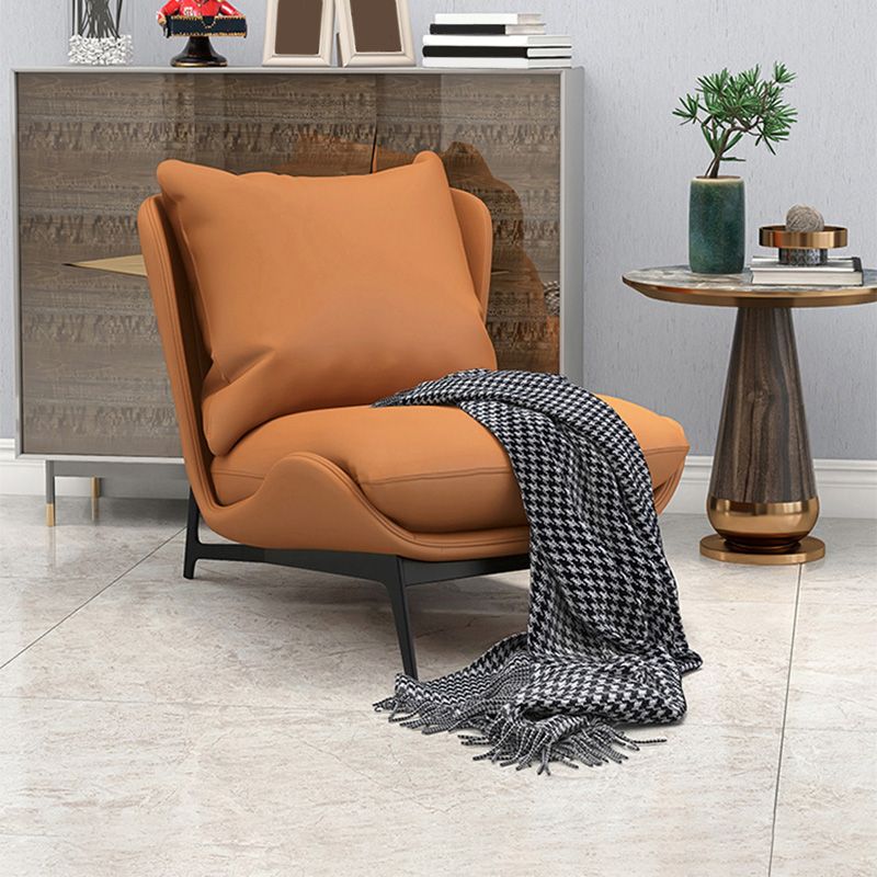 26.77"L x 26.38"W x 29.53"H Velvet Slipper Chair,Modern Armless Chair for Living Room Clearhalo 'Accent Chairs' 'accent_chairs' 'Chairs & Seating' 'furn' 'furn_accent_chairs' 'Furniture' 'Living Room Furniture' 1200x1200_9a73ec36-3865-497e-8401-2c0334b93333