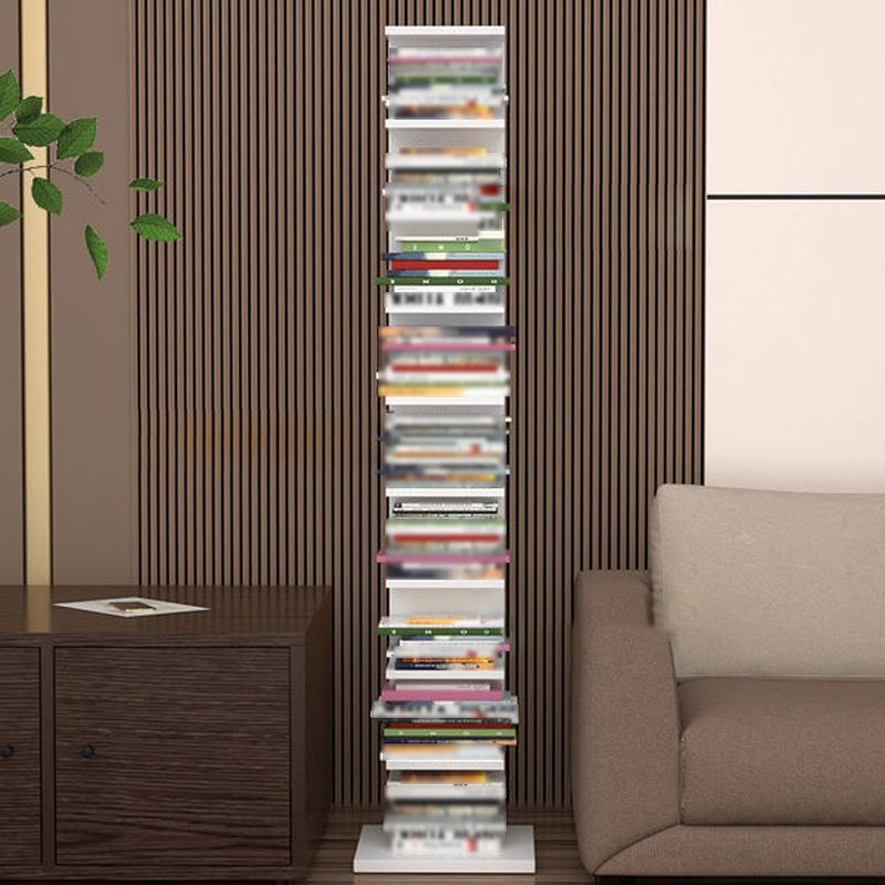 Contemporary Corner Closed Back Bookshelf Manufactured Wood Frame and Shelf Clearhalo 'Bookcases' 'Furniture' 'furniture_bookcases' 'kitchen' 'kitchen_bookcases' 'Living Room Furniture' 'Office Furniture' 1200x1200_9a752c28-3793-4cfc-a147-cc5239376197