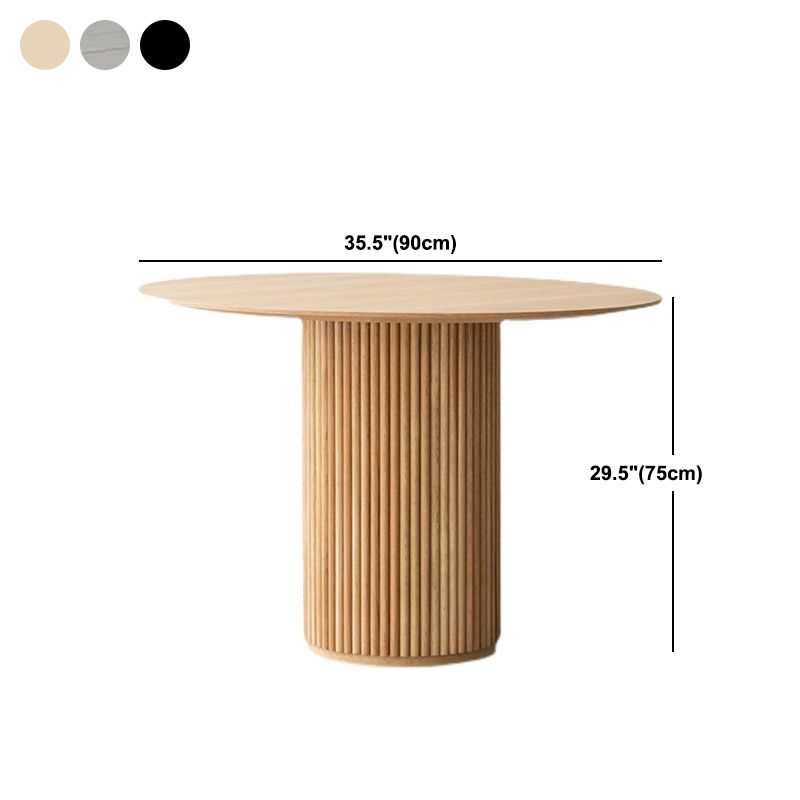 Table à manger ronde en bois massif de Style moderne, pour la cuisine, meubles de maison