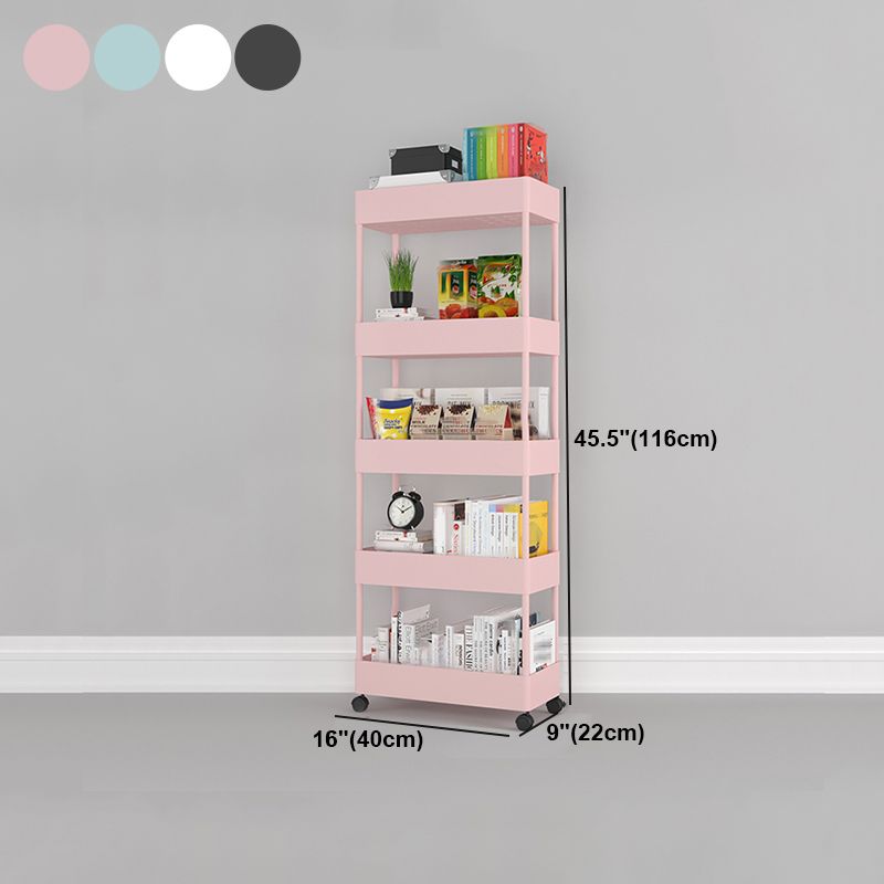 Contemporary Vertical Etagere Bookshelf with Metal Frame Plastic Bookshelf Clearhalo 'Bookcases' 'furn' 'furn_bookcases' 'Furniture' 'furniture_bookcases' 'kitchen' 'kitchen_bookcases' 'Living Room Furniture' 'Office Furniture' 1200x1200_9a7c12da-ca2c-4ed9-b949-2c8128e0c2de