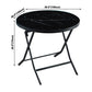 Modern Style Glass Kitchen Dining Table Black Table with Black Frame for Home Clearhalo ' dining_table' 'Dining Tables & Seating' 'Dining Tables' 'furn' 'furn_dining_table' 'Furniture' 'furniture_dining_table' 'Kitchen & Dining Furniture' 'kitchen&dining_furn' 'kitchen' 'kitchen_dining_table' 1200x1200_9a7cba2c-07b1-4bcf-bfdc-f91157193ba4