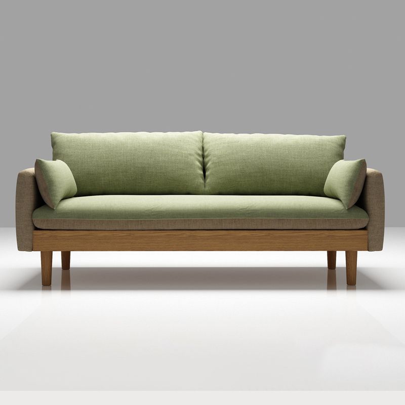 Matte Finish Square Arm Sofa Cotton Linen Sofa for Bonus Room Apartment Clearhalo 'furn' 'furn_sofas' 'Furniture' 'furniture_sofas' 'kitchen' 'kitchen_sofas' 'Living Room Furniture' 'Sofa' 'sofas' 1200x1200_9a7cc158-b31f-4e83-af28-64d6ef73883a