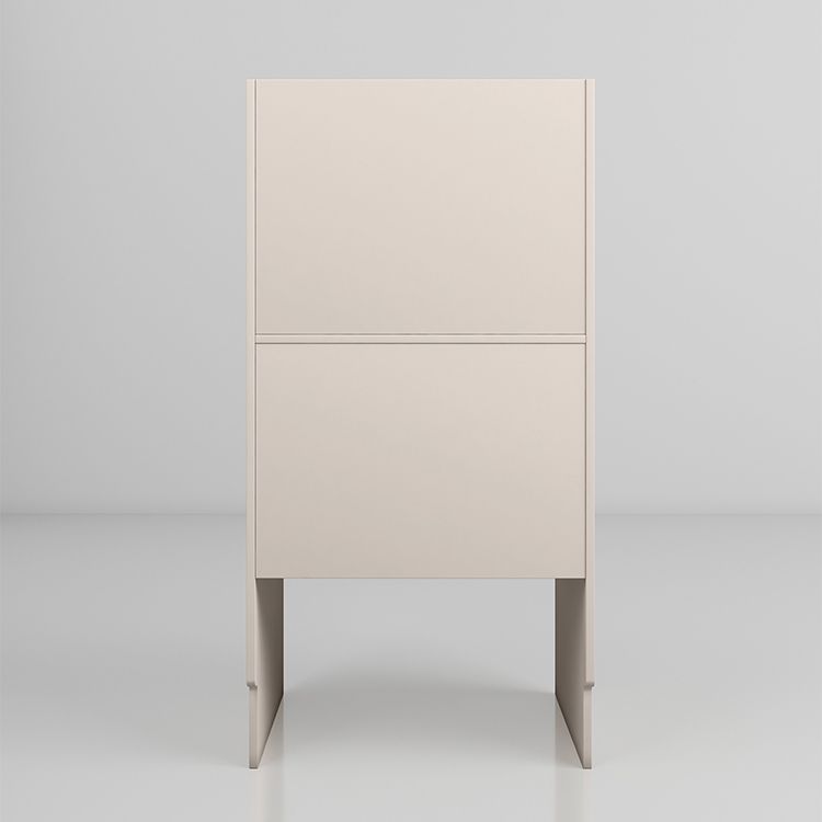 Moder de tocador de madera Costactar mesa de tocador gris/blanco con cajones