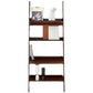 Ladder Open Back Standard Bookshelf Modern Style Acrylic Bookcase