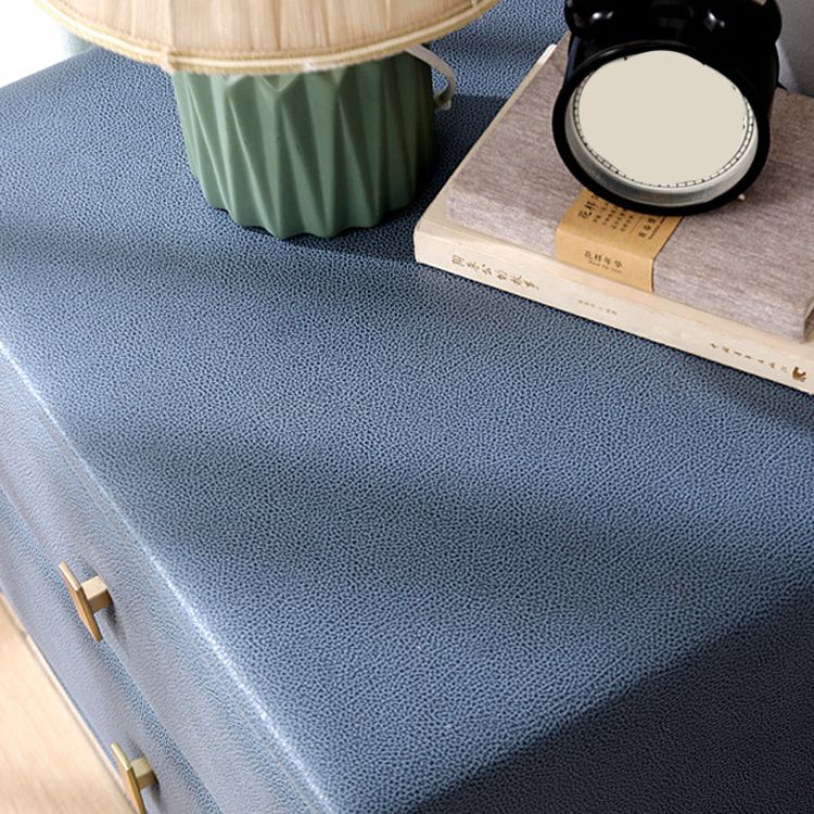 Las patas del gabinete de la cama de cuero falso incluyen la mesa nocturna de 2-Drawer de 19 "69