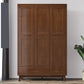 Contemporary Rubberwood Storage Cabinet Matte Finish Cabinet for Home