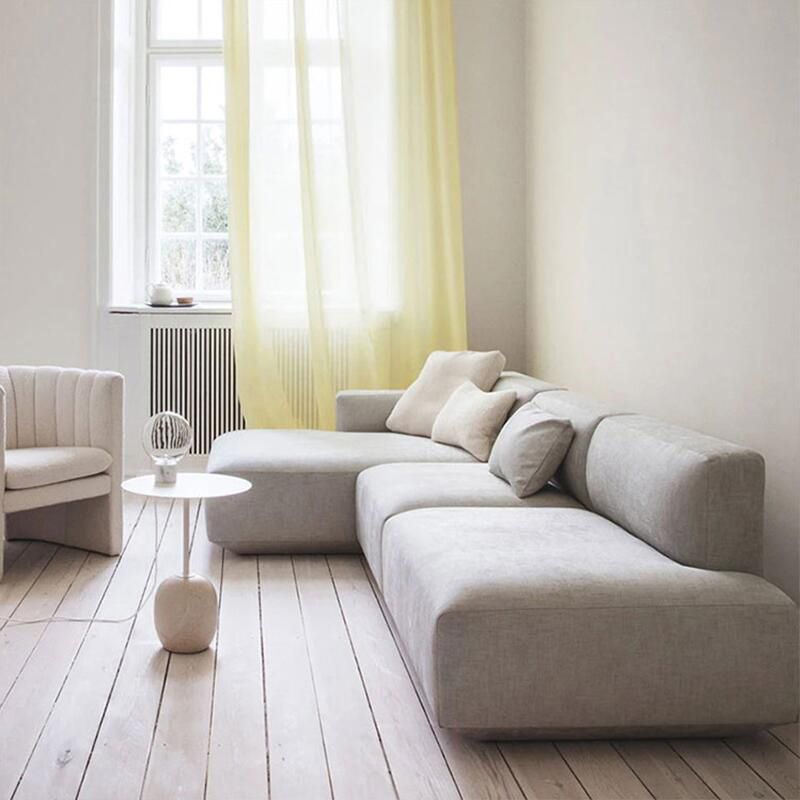 Moderne ronde metalen bijzettafel 15.74 "brede voetstuk eindtafel