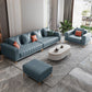 Blue Faux Leather Square Arm Contemporary Sofa with Stain Resistant and Slipcovered Clearhalo 'furn' 'furn_sofas' 'Furniture' 'furniture_sofas' 'Living Room Furniture' 'Sofa' 'sofas' 1200x1200_9a80a1d2-ea06-4713-aa13-6dcd5769f4a9