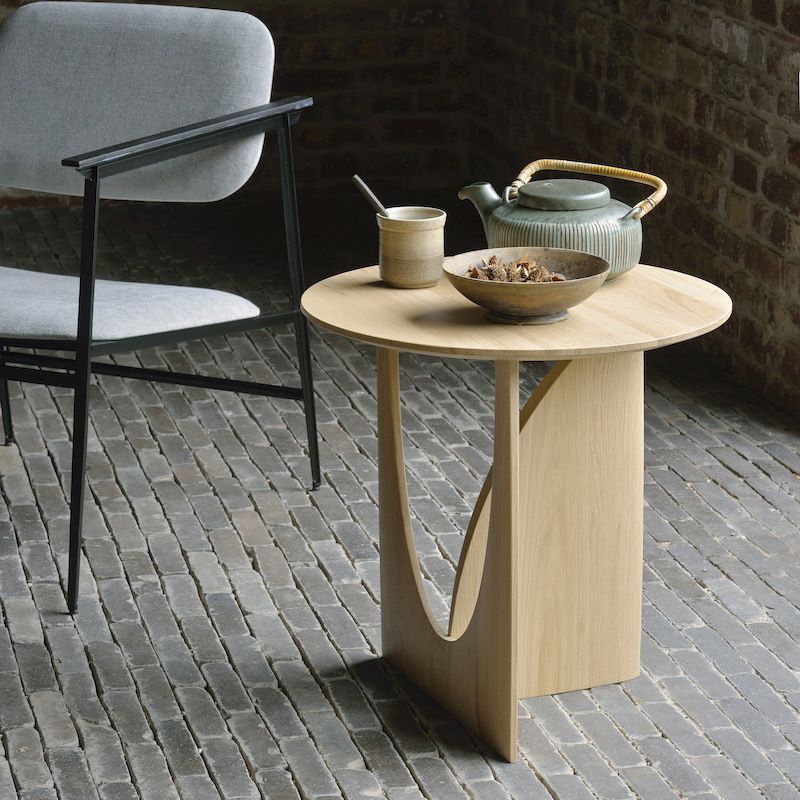 Scandinavian End Table Solid Wood Abstract Base Round Top Side Table Clearhalo 'Coffee & Accent Tables' 'End & Side Tables' 'end_side_tables' 'furn' 'furn_end_side_tables' 'Furniture' 'Living Room Furniture' 1200x1200_9a80e93f-6a2f-4a14-82b7-bb9ef4afe24c