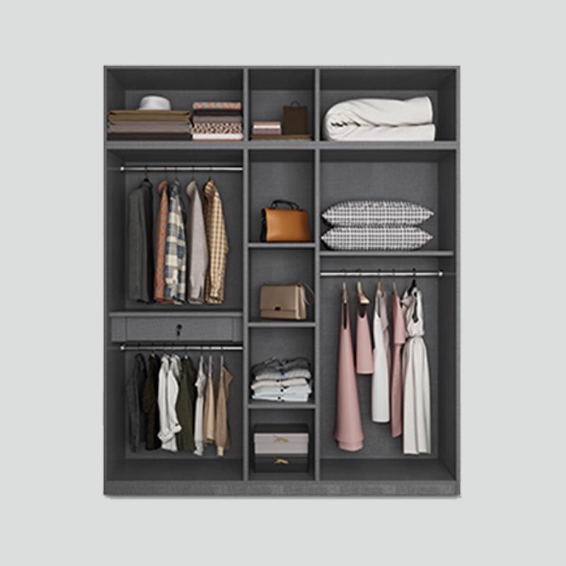 Moderne Kleiderschrank weiße Farbe Holzgarderobe Kleiderschrank mit Schublade