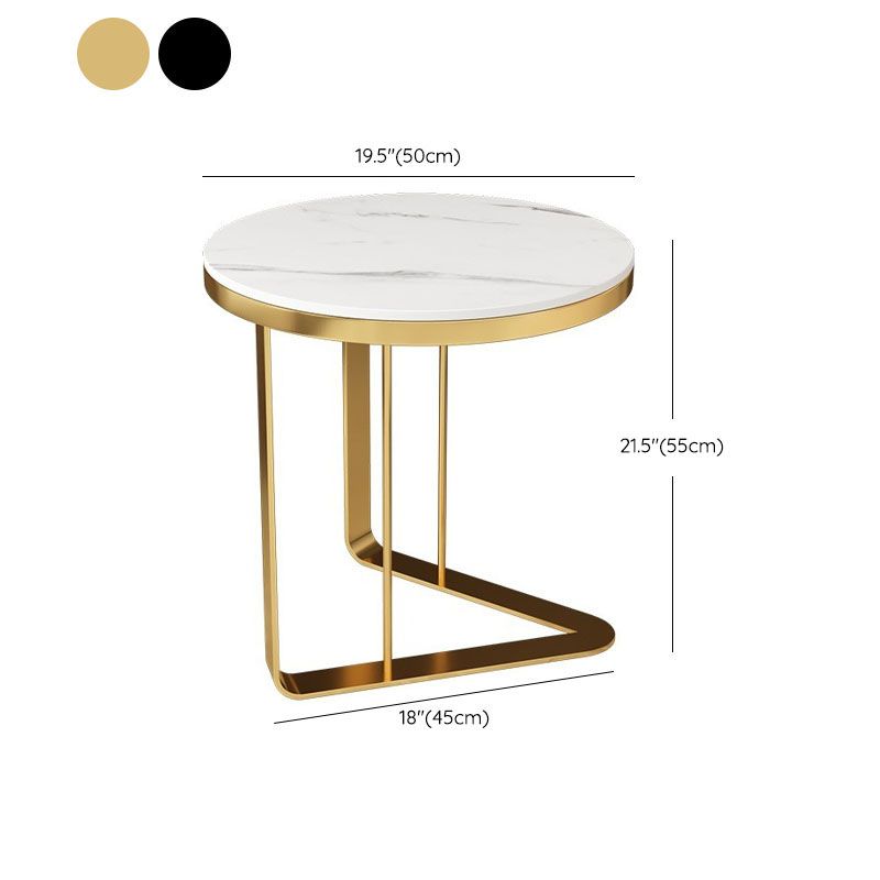 Mesa contemporánea de la tabla de la altura de la tabla del extremo metálico superior