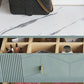 Modern Stone Top Dresser Horizontal Storage Chest with Drawer for Bedroom Clearhalo 'Bedroom Furniture' 'Dressers & Chests' 'dressers_chests' 'furn' 'furn_dressers_chests' 'Furniture' 1200x1200_9a825310-30e2-4884-819f-6d7378e4b149