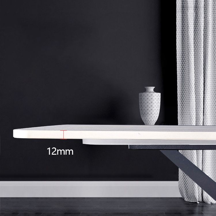 Modern Sintered Stone Gray Dining Set with Rectangle Tabale and Metal Base Dining Set Clearhalo 'Dining Room Sets' 'Dining Tables & Seating' 'dining_room_set' 'furn' 'furn_dining_room_set' 'Furniture' 'furniture_dining_room_set' 'Kitchen & Dining Furniture' 'kitchen&dining_furn' 'kitchen' 1200x1200_9a826f4b-d5ed-4bef-afb9-dcb7c2a1f1b0