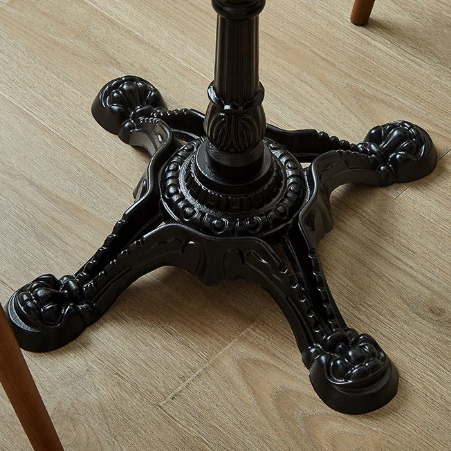 Indoor Iron Pedestal Dining Table Round Solid Wood Dining Table Clearhalo 'Dining Tables & Seating' 'Dining Tables' 'dining_table' 'furn' 'furn_dining_table' 'Furniture' 'Kitchen & Dining Furniture' 1200x1200_9a844c03-67e3-433c-a1d9-5c89067a3b40