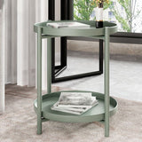 4 Legs Base Design Iron Work Material Green/yellow/black/white Round Side Table Clearhalo 'Coffee & Accent Tables' 'End & Side Tables' 'end_side_tables' 'furn' 'furn_end_side_tables' 'Furniture' 'Living Room Furniture' 1200x1200_9a853645-0b7c-4554-bca0-62ad3bc5755f