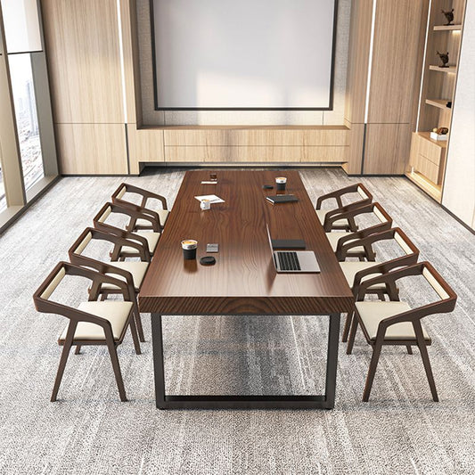 29.25-inch Hoogte Modern Writing Desk Rectangle vaste houten kantoor bureau