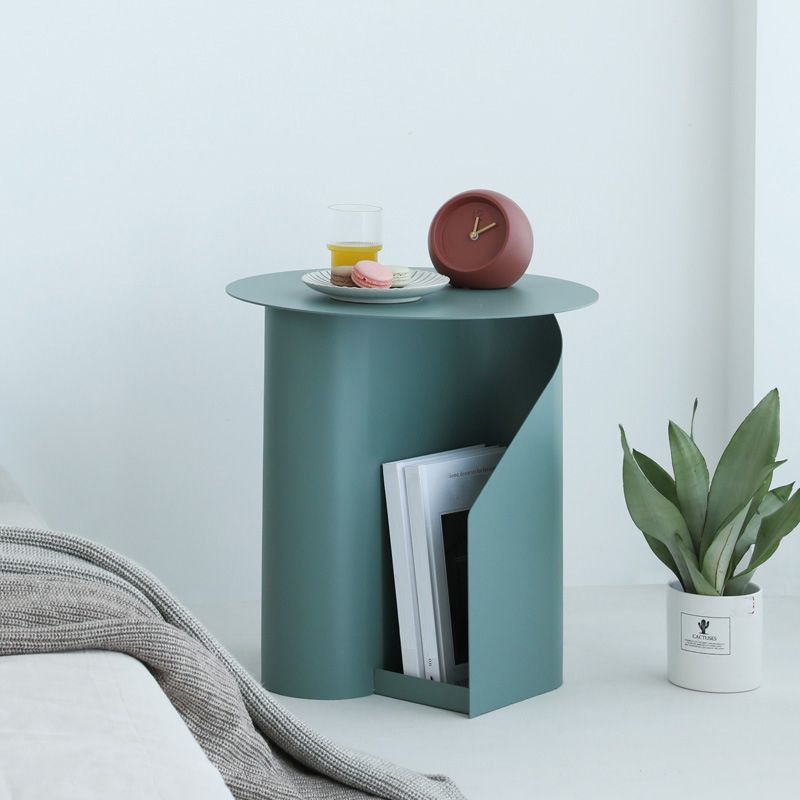 Modern Round Pedestal Coffee Table for Living Room in Pink with Storage Clearhalo 'Coffee & Accent Tables' 'Coffee Tables' 'coffee_tables' 'furn' 'furn_coffee_tables' 'Furniture' 'furniture_coffee_tables' 'Living Room Furniture' 1200x1200_9a897da3-2f4d-449a-a744-3ee740e91390