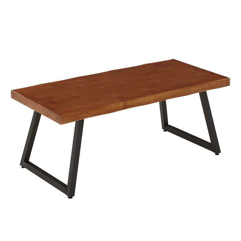 Set di tavoli da pranzo rettangolare marrone 1/2/5/7 PC Dinette in legno massiccio per la cucina