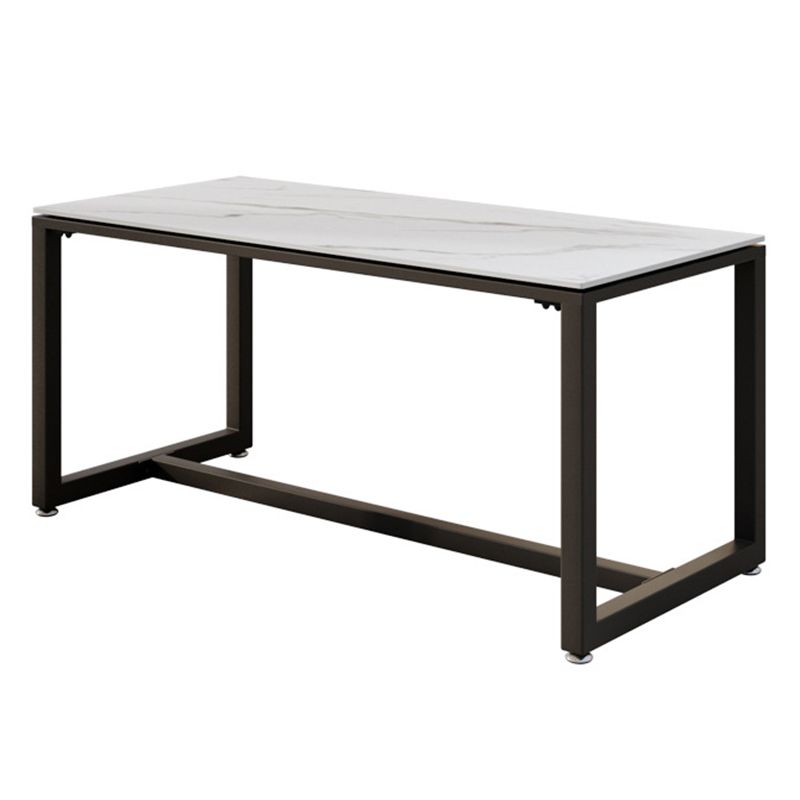Industrial Rectangle Dining Table Sintered Stone Dining Table with Trestle Base for Dining Room Clearhalo ' dining_table' 'Dining Tables & Seating' 'Dining Tables' 'furn' 'furn_dining_table' 'Furniture' 'furniture_dining_table' 'Kitchen & Dining Furniture' 'kitchen&dining_furn' 'kitchen' 'kitchen_dining_table' 1200x1200_9a8c5781-5ac7-402d-8381-f3b271ebb40c
