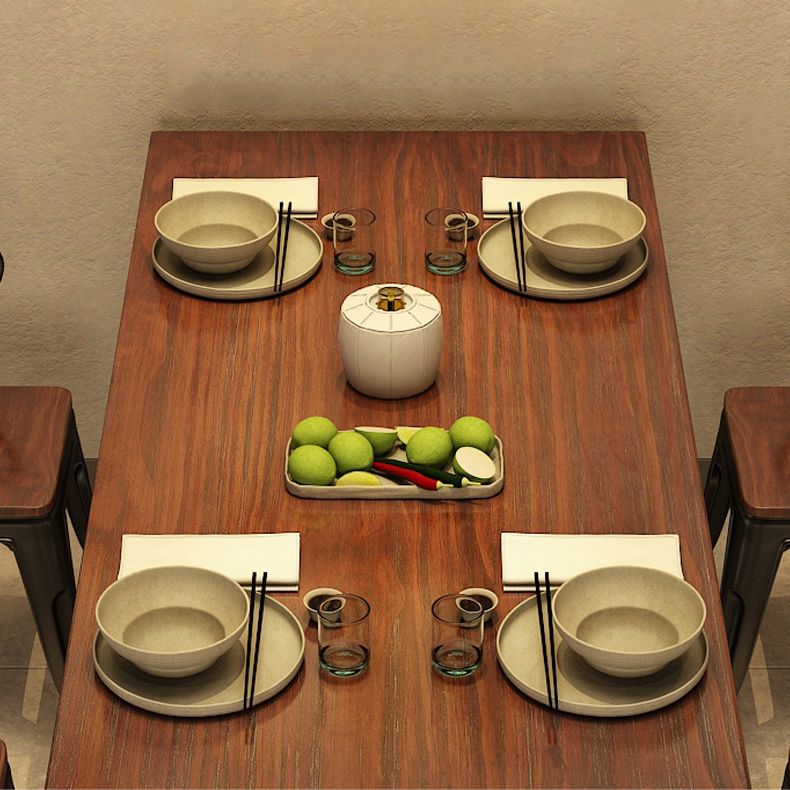 Industrial Rectangle Dining Room Table Pine Solid Wood Table with Trestle Base Clearhalo ' dining_table' 'Dining Tables & Seating' 'Dining Tables' 'furn' 'furn_dining_table' 'Furniture' 'furniture_dining_table' 'Kitchen & Dining Furniture' 'kitchen&dining_furn' 'kitchen' 'kitchen_dining_table' 1200x1200_9a8cbe66-dfce-47b1-a6db-d49d265fbb7b