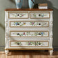 Coastal Storage Chest Dresser Solid Wood Dresser for Bedroom