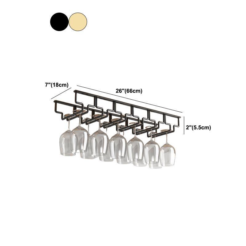 Contemporary Metal Glass & Stemware Holder Hanging Wine Glass Rack Clearhalo 'furn' 'furn_wine_racks' 'Furniture' 'Kitchen & Dining Furniture' 'Wine Racks' 'wine_racks' 1200x1200_9a8ea3f6-d3c8-47f0-82f1-af341fe35192