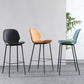 Scandinavian Matte Finish Leather Bar Stool Low Back Home Stool Clearhalo 'Bar Furniture' 'Bar Stools' 'bar_stools' 'Furniture' 'furniture_bar_stools' 'Kitchen & Dining Furniture' 1200x1200_9a8f2881-357e-448a-8c5f-f46598f28fe1