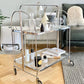 Modern Clear 23.6" End Table Rectangular Glass Side Table with Shelf Clearhalo 'Coffee & Accent Tables' 'End & Side Tables' 'end_side_tables' 'furn' 'furn_end_side_tables' 'Furniture' 'Living Room Furniture' 1200x1200_9a8fbd59-e699-4567-bc30-a38860d4140d