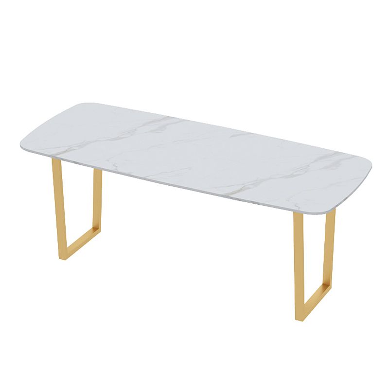 Traditional Luxury Dining Table Sintered Stone Table with Metal Double Pedestal Clearhalo ' dining_table' 'Dining Tables & Seating' 'Dining Tables' 'furn' 'furn_dining_table' 'Furniture' 'furniture_dining_table' 'Kitchen & Dining Furniture' 'kitchen&dining_furn' 'kitchen' 'kitchen_dining_table' 1200x1200_9a908319-3014-4549-a136-959dc22f894e
