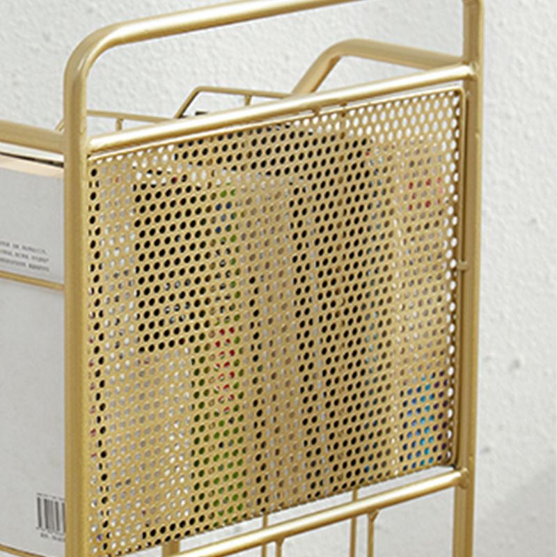 Glam Antique Finish Bookshelf Metal Etagere Shelf Bookcase with Shelves Clearhalo 'Bookcases' 'furn' 'furn_bookcases' 'Furniture' 'Office Furniture' 1200x1200_9a90d9ac-6437-44e5-aabe-c9e25475c316