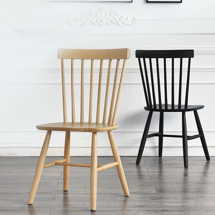 Minimalist Wood Side Dining Chairs Windsor Back Side Chair for Home Clearhalo 'Dining Chairs' 'Dining Tables & Seating' 'dining_chair' 'furn' 'furn_dining_chair' 'Furniture' 'furniture_dining_chair' 'Kitchen & Dining Furniture' 1200x1200_9a916cbd-e712-427e-8a99-d66f6e20cbed