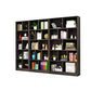 Closed Back Modern Style Bookcase Wood Bookshelf for Home Office