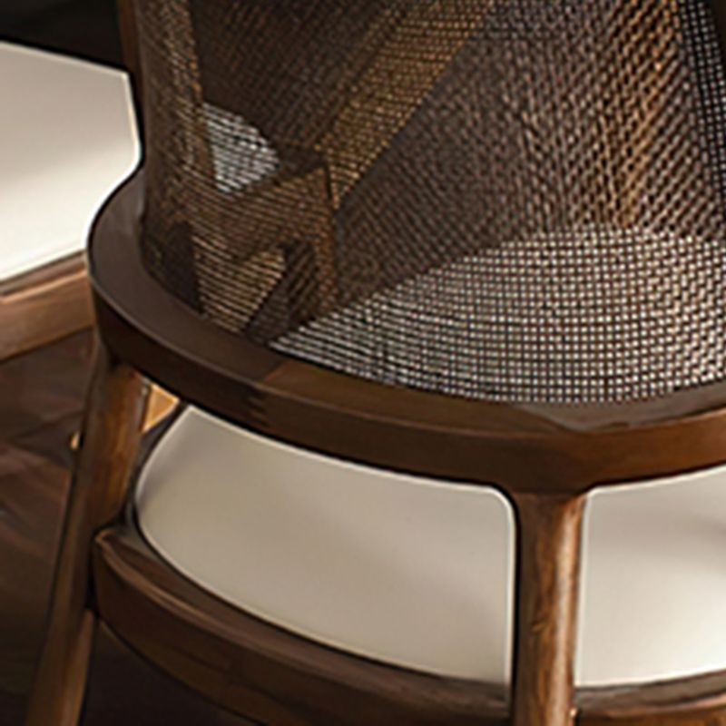 Solid Wood Lounge Chair Woven Back Side Chair with Solid Color Legs Clearhalo 'Accent Chairs' 'accent_chairs' 'Chairs & Seating' 'furn' 'furn_accent_chairs' 'Furniture' 'Living Room Furniture' 1200x1200_9a9373a5-a8ec-4805-b92a-f0825c88df21