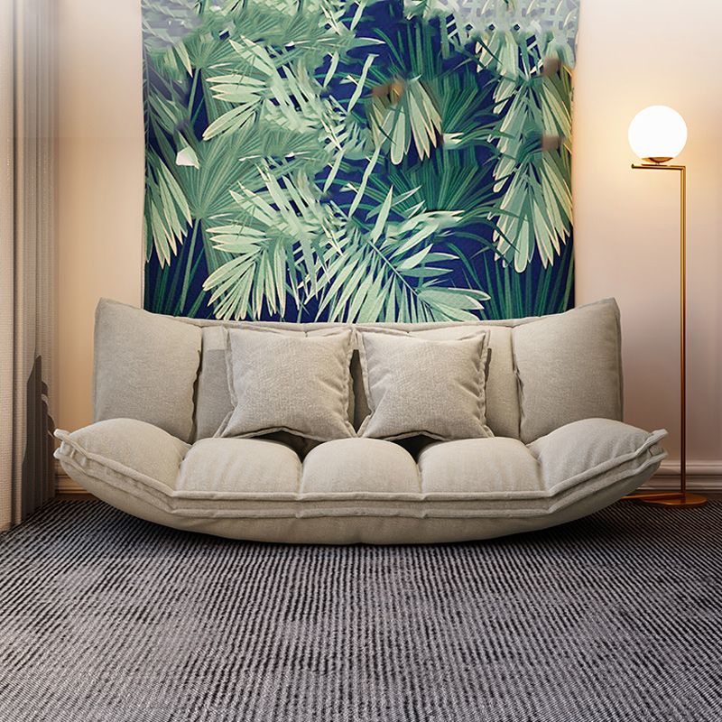 Contemporary Tight Back Convertible Sleeper Sofa 19.69"High Fabric Armless Sofa Clearhalo 'furn' 'furn_sofas' 'Furniture' 'furniture_sofas' 'kitchen' 'kitchen_sofas' 'Living Room Furniture' 'Sofa' 'sofas' 1200x1200_9a9425ba-7148-428c-aed0-f77352be5f9a