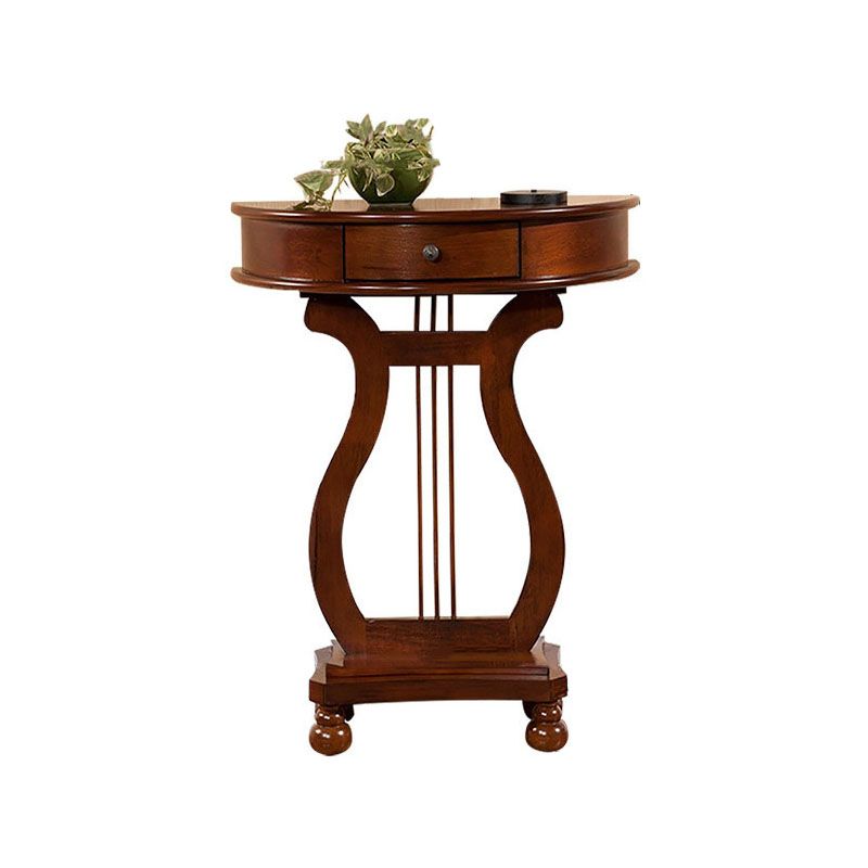 Table de canapé de la console de bouleau moderne du milieu du siècle avec tiroir pour hall