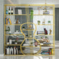 Glam Open Bookcase Bookshelf Shelves Included Bookcase with Rectangular Shelves 10.6" Wide
