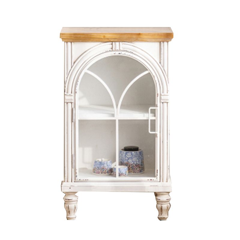 Armoire à plateau de planche latérale contemporaine avec portes pour la cuisine