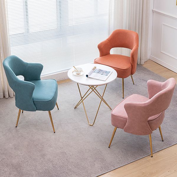 Nordic Metal Dining Room Arm Chairs Open Back Dining Side Chair for Restaurant Clearhalo ' kitchen&dining_furn' 'Dining Chairs' 'Dining Tables & Seating' 'dining_chair' 'furn' 'furn_dining_chair' 'Furniture' 'furniture_dining_chair' 'Kitchen & Dining Furniture' 'kitchen' 1200x1200_9a985329-be93-481f-9e7d-34def9d044d9