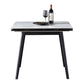 Round Dining Site Table Simplicity Style Drop-Leaf Furniture with 4-foot